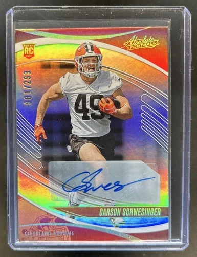 2025 Panini Absolute Carson Schwesinger Base (RAW)