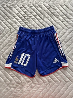 SHORT SHORTS FRANCE ZIDANE EURO 2004 HOME ADIDAS FFF - Bild 1 von 4