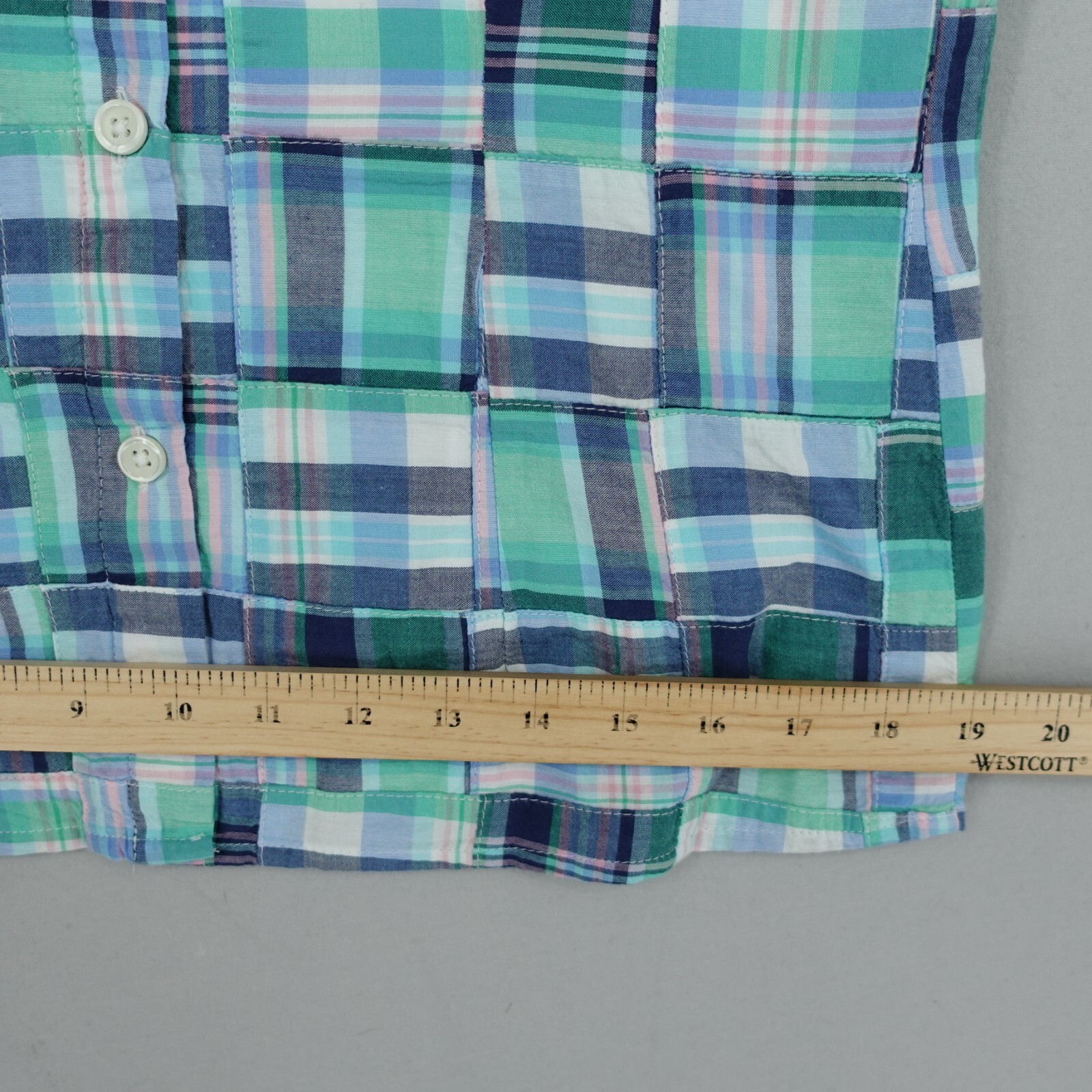 Talbots Patchwork Button Back Tank Top Womens XS … - image 9