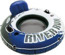 Intex River Run 1 Person Inflatable Tube Raft Float for Lake, Pool, and River