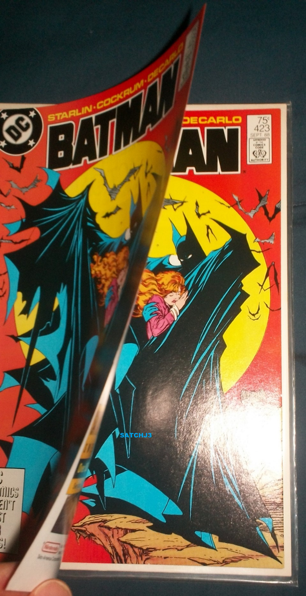 1988 BATMAN #423 DOUBLE COVER COMIC BOOK TODD MCFARLANE COVER ART