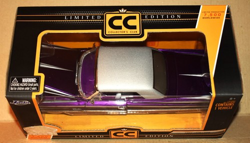 Cadillac 1963 1/24 Collectors Club Ltd. Ed. Metallic Silver on Purple New in Box - Picture 4 of 10