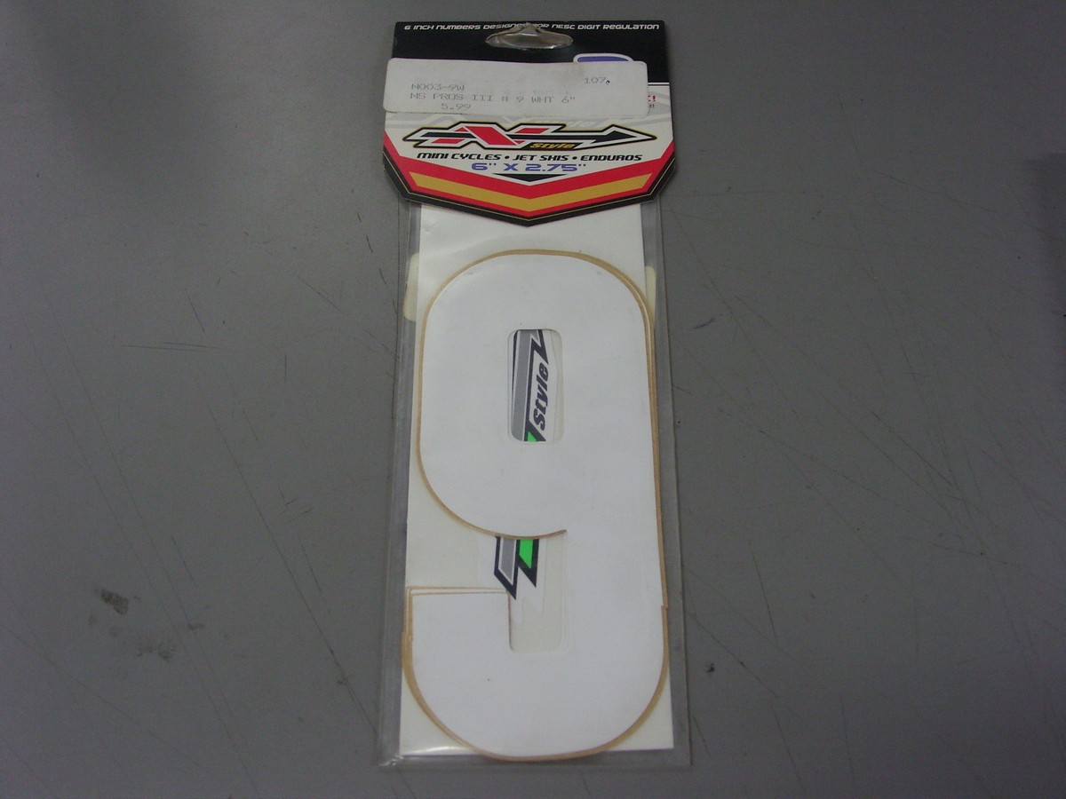 NOS N-Style Pros III Set # 9 White Sticker 6