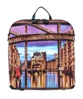 Gabs Brigitte Tg Trip Pelle + Bull Backpack L Freizeitrucksack Golden Bunt Neu