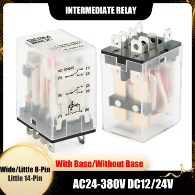 Compact Intermediate Relay AC24-380V DC12/24V For Automation/Control Systems