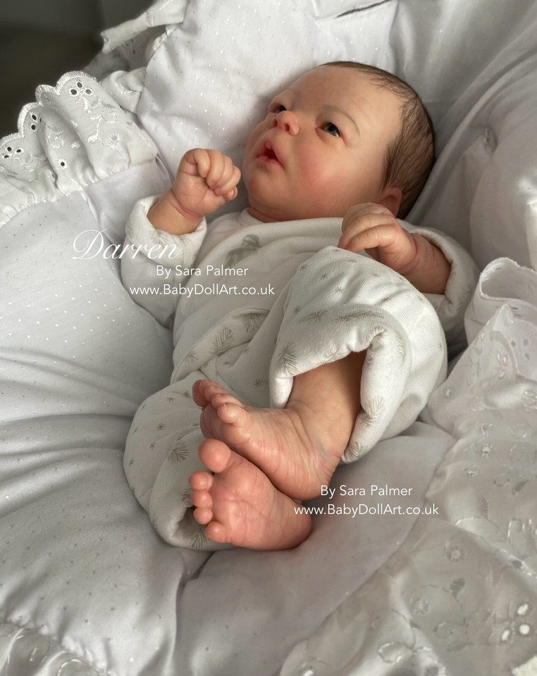 Reborn Baby Boy Doll Darren (RealBorn COA) By Sara Palmer UK Artist eBay