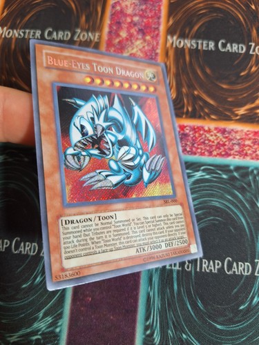 Yu-Gi-Oh! TCG Blue-Eyes Toon Dragon SRL-000 Secret Rare Unlimited Near Mint e5/ - Picture 2 of 4