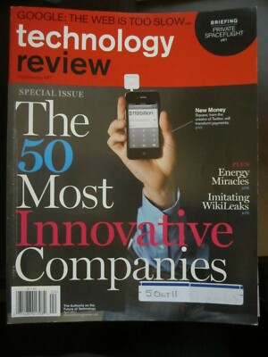 MIT Technology Review Magazine April 2011 50 Most Innovative Companies Square RS