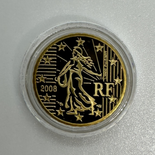 10 EURO CENTS FRANCE 2008 (7500 Ex) // Quality: BEAUTIFUL PROOF under capsule - Picture 1 of 2