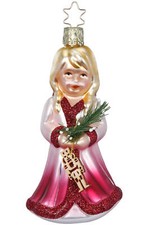 Inge-Glas Klara 10085S024 German Glass Christmas Ornament with Gift Box