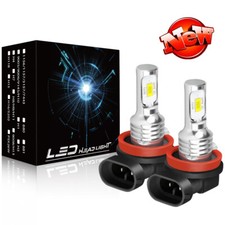 For Toyota Auris - 2X H11 6000K White LED Headlight Bulbs Kit Low Dip Beam
