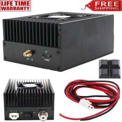 RF Power Amplifier UHF 80W Radio DMR Amplifier 400-470MHz C4FM DPMR CW FSK P2S