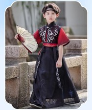 children Hanfu Stage Outfit Chinese Tang Suit Ancient Traditional Costume