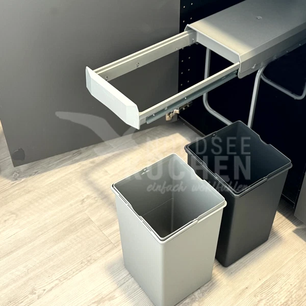 Concepto ROTA Duo 30-2T 30 Liter Abfallsammler Mülleimer Küche Anthrazit Grau - Bild 3 von 4