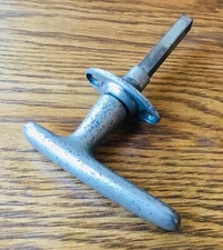 1920s 1930s DOOR HANDLE  vtg antique exterior non locking
