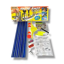 Matchbox Rapid Shot Slam Set #42720 Incomplete but Includes 2 Cars and Box