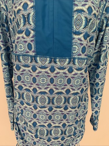 Talbots Cabana Life x Cover Up Dress Size XL UPF 50+ Blue White Resort Wear - Picture 13 of 16