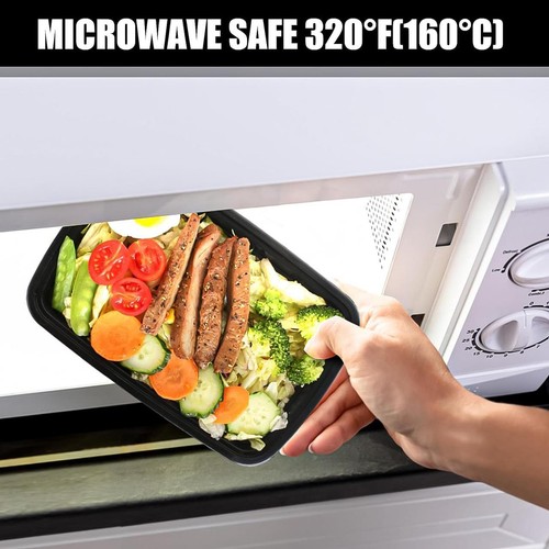 Cajas de almacenamiento de alimentos de 24 oz contenedores de comidas aptas para microondas sin BPA - Imagen 5 de 10