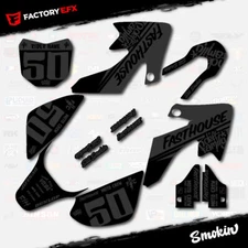 Blackout Smokin Racing Graphics Kit fits 13-25 Honda Crf50 CRF 50 Decals