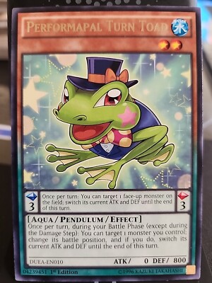 yugioh performapal card canard Performapal Tuna Toad - 1st Edition - Rare Foil - Yugioh Water Monster -  Vintage