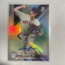 Alex Royalty 2019 Bowman Platinum Top Prospect Autographs #TOP-41 Auto Indians