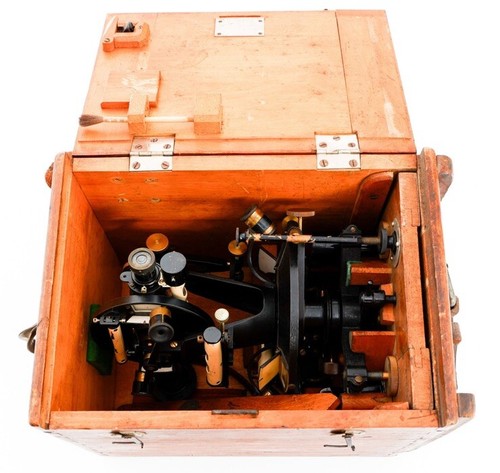 RARE WWI IMPERIAL JAPANESE THEODOLITE TRANSIT in Wooden Box - Picture 19 of 21