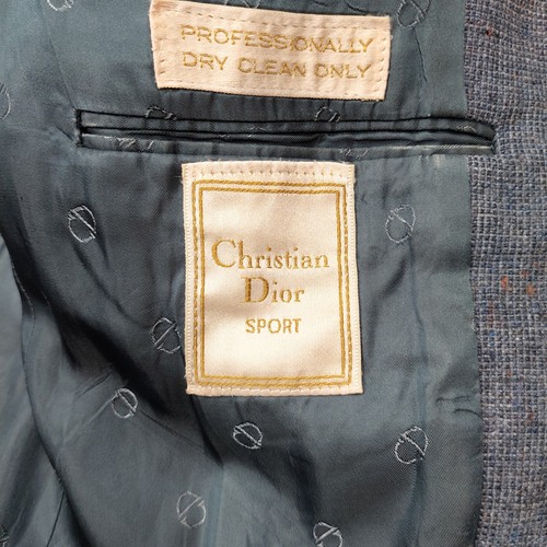 Vtg Christian Dior 40R Tweed Sports Coat Blazer, 2 Button, Notch, Patch Pockets. - Picture 7 of 12