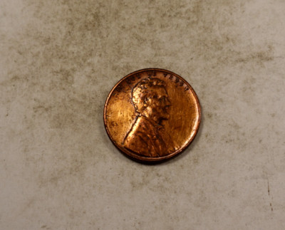 Dateless Lincoln Wheat Cent Penny Error (No Date)* AU Red/BN * XW139
