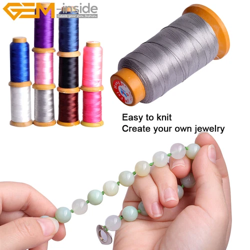 0.6mm 230 Meters Nylon Beading Cord Knotting Jewelry Making 210D Sewing Thread