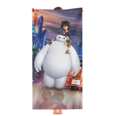 Big Hero 6 Beach Towel Quick Drying Microfiber 30''x60'' Birthday Gift Pool Towel