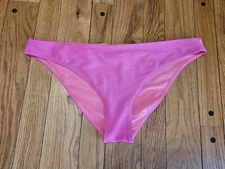 Athleta Large Pink Ribbed Cloudbreak Bikini Bottom