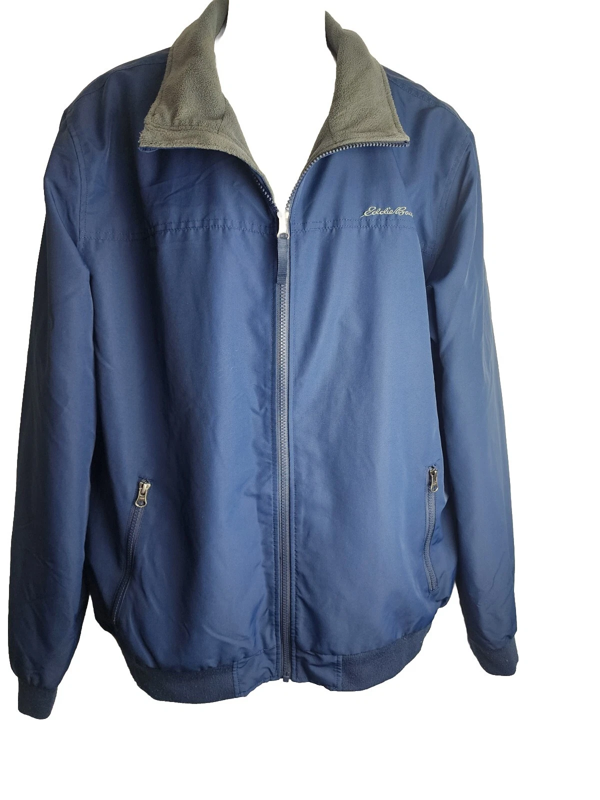 Blue Eddie Bauer XL Reversible Jacket Fleece Inside