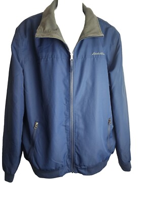 Blue Eddie Bauer XL Reversible Jacket Fleece Inside 