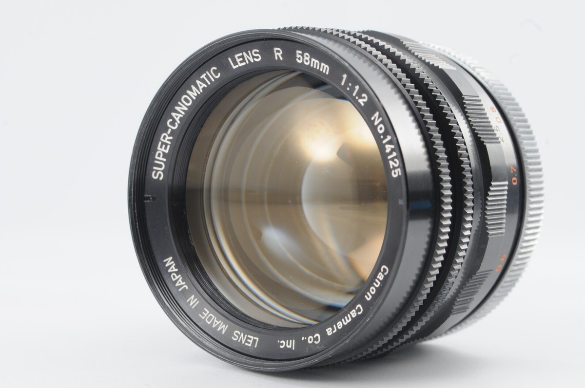 キャノン Super Canomatic R 58mm f/1.2 1050 Canon Super Canomatic R 58mm f1.2 Lens FL / FD Mount [Very