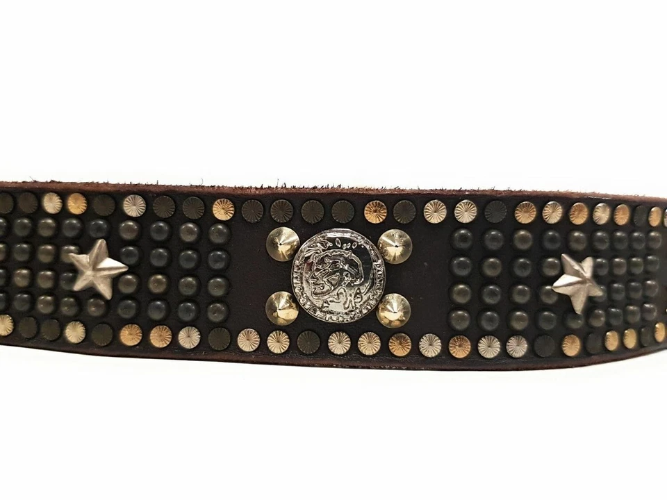 DIESEL Leder Designer Gürtel "Begely" Leather Belt 95cm Handarbeit NEU - Bild 4 von 4