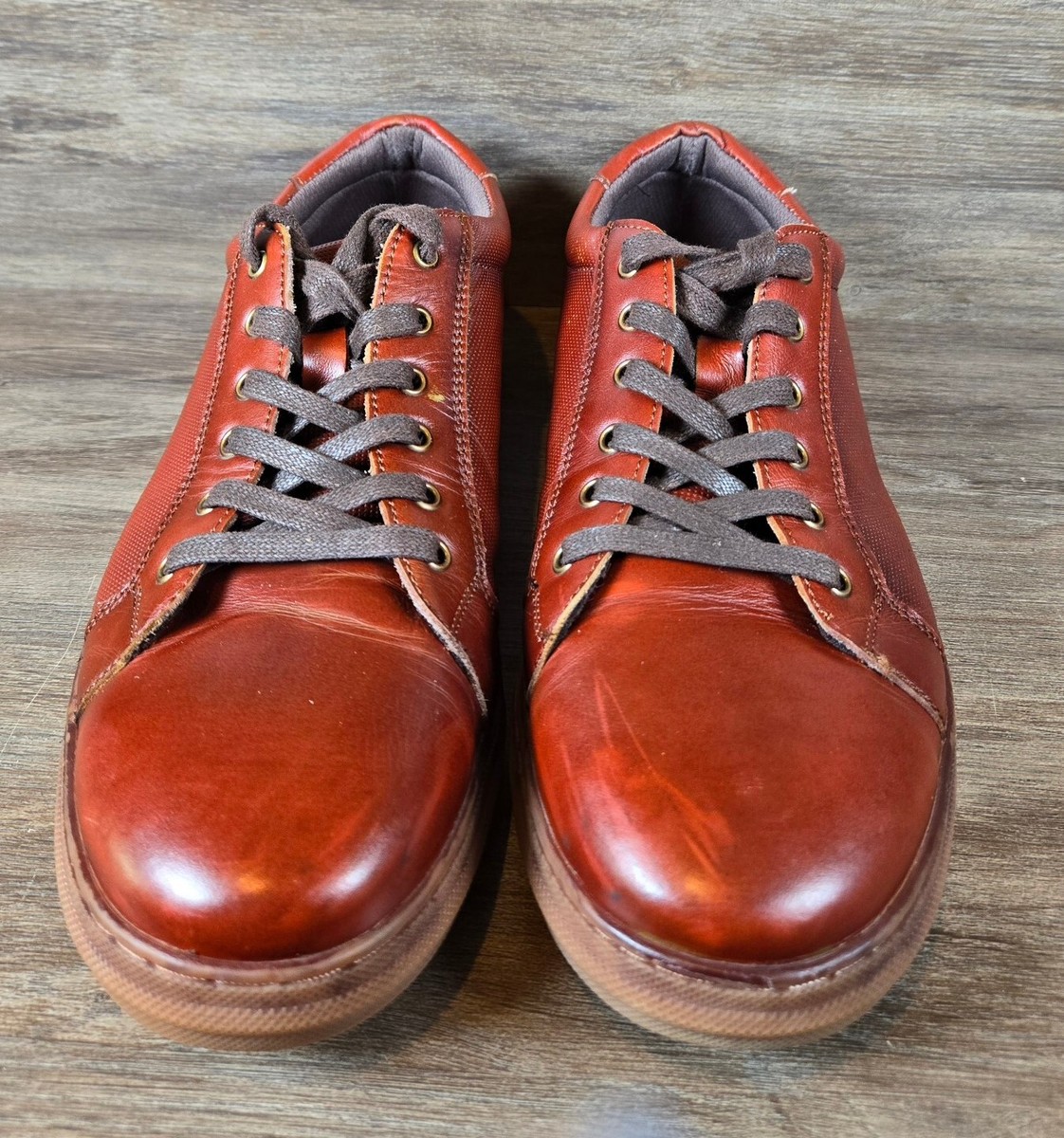 Arkbird Original Oxford Shoe Brown Leather Lace Up Texture Lined Men Sz 11 Arkbird Original Oxford Shoe Brown Leather Lace Up Texture  main image 2