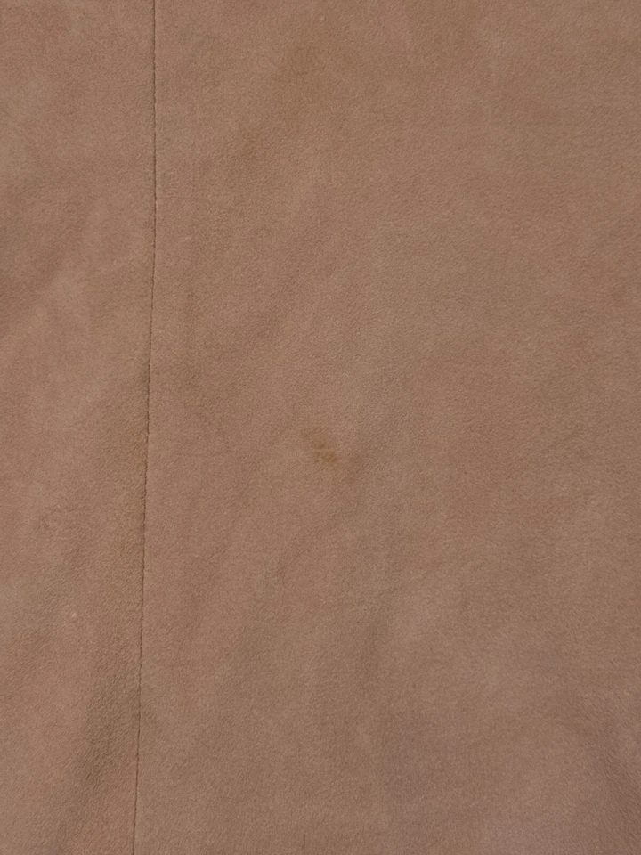 Jaqueta Levis Feita e Trabalhada 1/Pequena Feminina Camurça Marrom Moto Zíper - Imagem 4 de 4