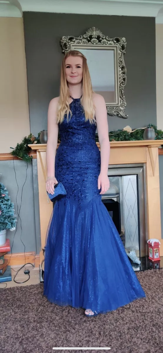 navy blue prom dress size 8 eBay