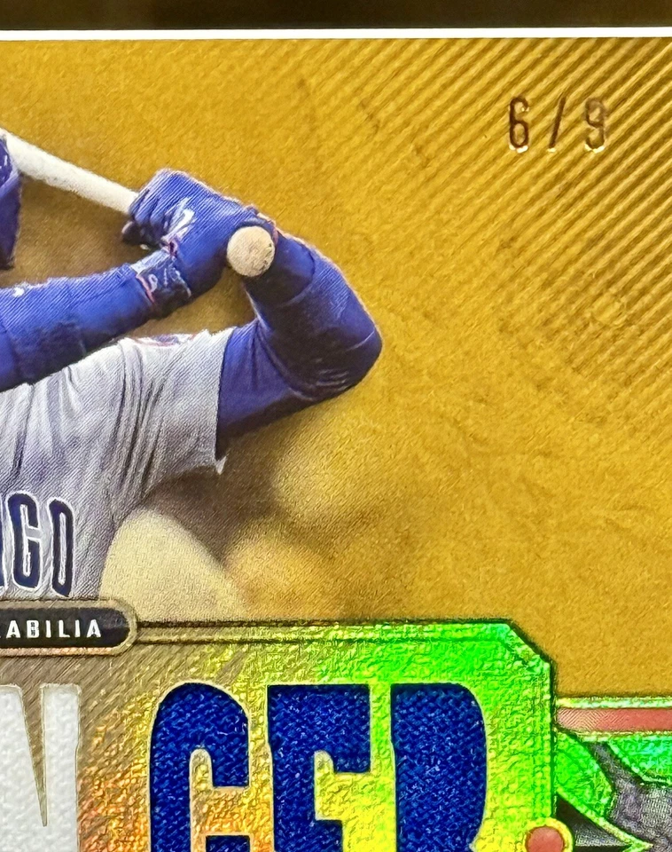 CODY BELLINGER 2024 Topps Triple Threads TRIPLE RELIC #/9 3 Color! CUBS YANKEES - Image 2 of 3