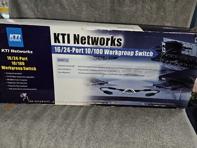KTI Networks - KS-124D - 16/24 Port 10/100 workgroup Switch | eBay