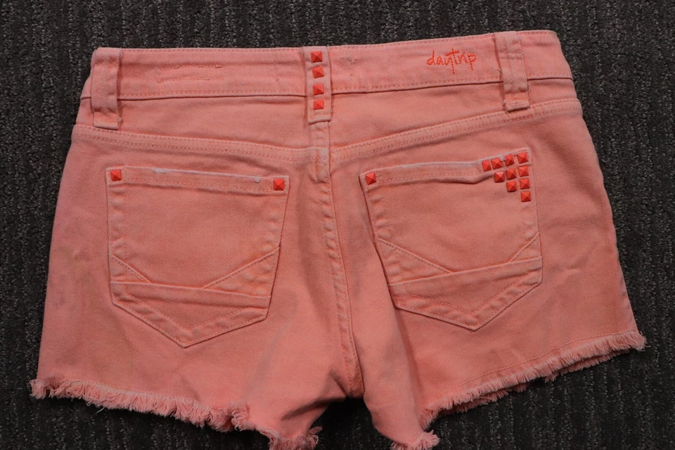 Cut-Off Shorts Fray Hems Metal Studded Hot Pants Stretch Women's 32x2 - Image 4 of 4