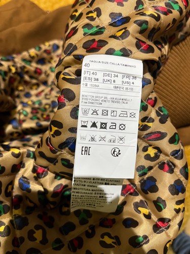 United Colours of Benetton Disney Collaboration Bambi Bomber Jacket Size 8 BN - Picture 20 of 24