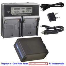 Kastar Battery LCD Dual Fast Charger for Sony BP-U65 U65 BC-U1 U2 & Sony PMW-F3K