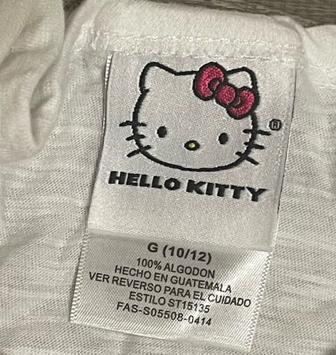 Sanrio Hello Kitty Sleeveless Tank Top Shirt Rainbow Heart Girl’s Size L Large - Picture 3 of 7