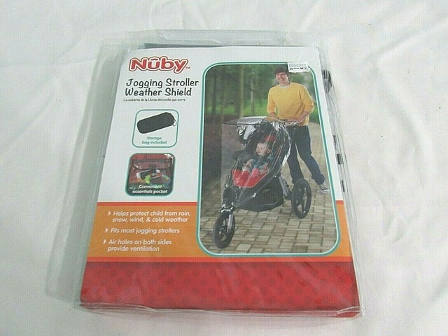 nuby jogging stroller weather shield