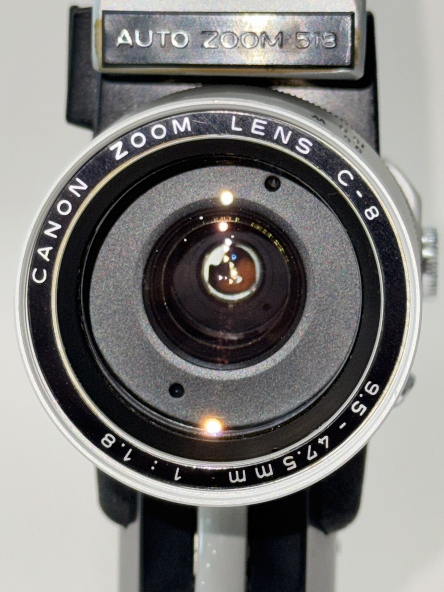Canon Auto Zoom 518 Super 8 8mm Movie Film Camera w/ Carry