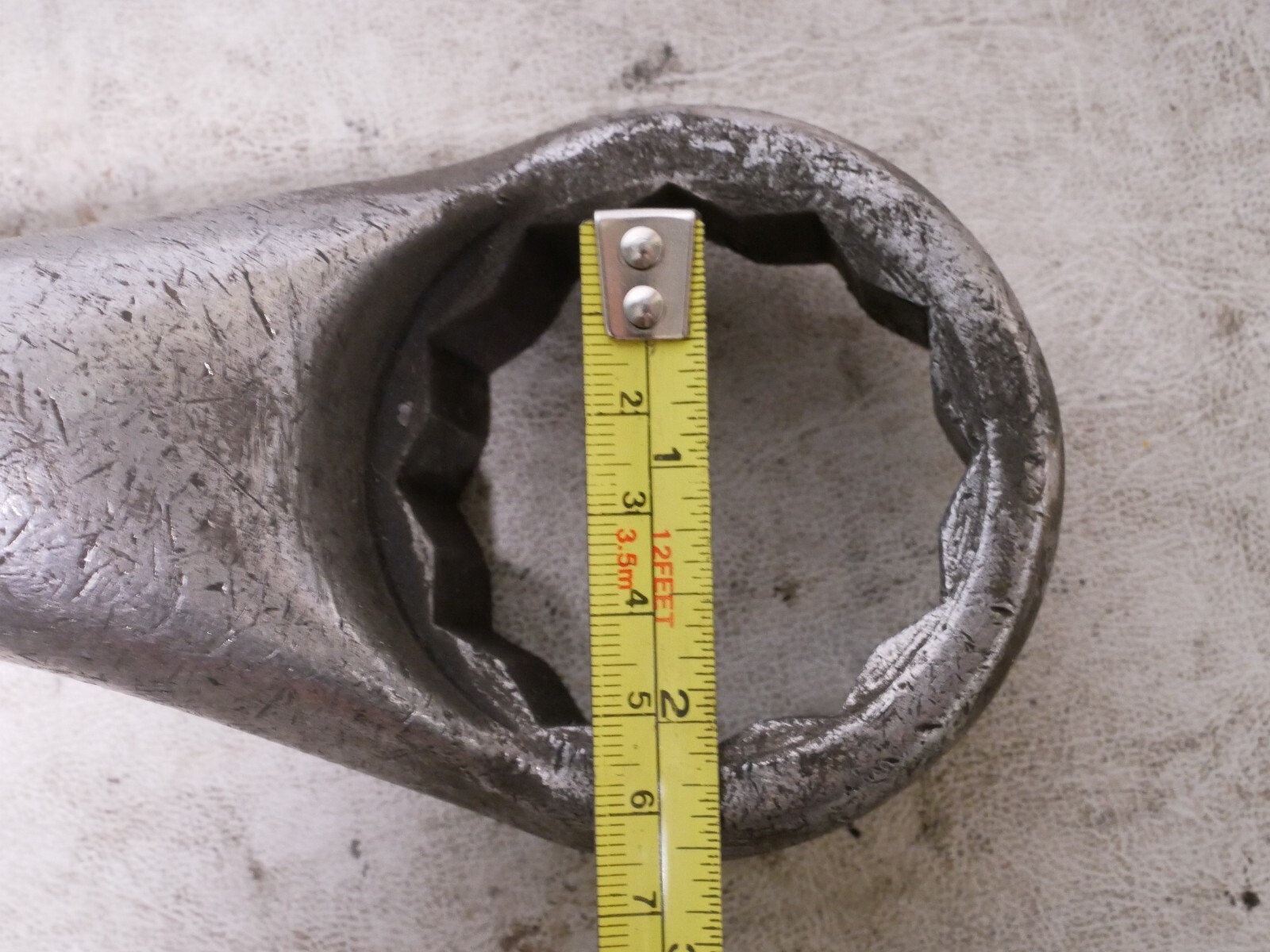Unbranded large wrench, seemingly 1-7/8 inches by 2 inches, 25.5 inches ...