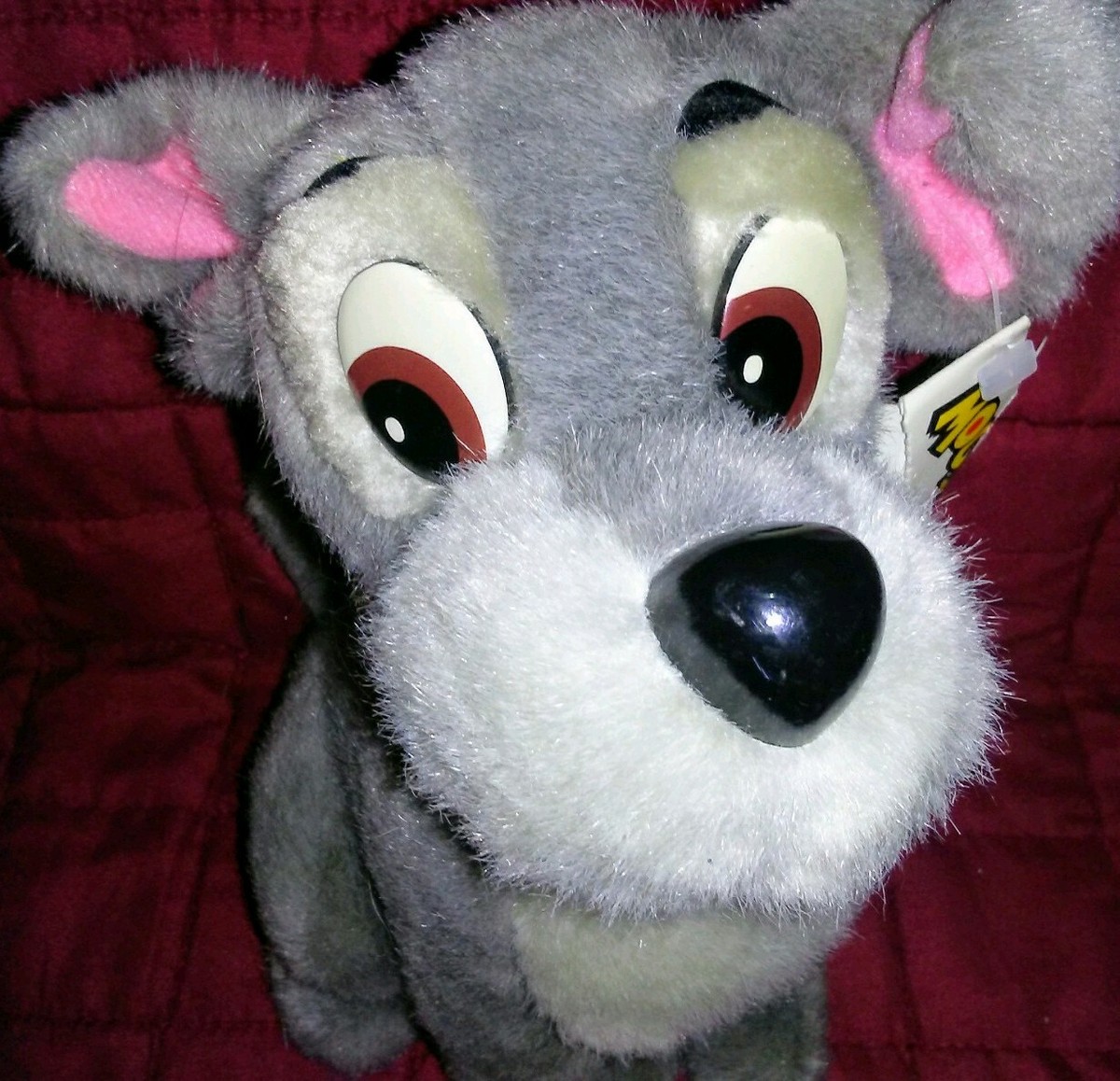 Vintage WDW Disneyland TRAMP Lady & The Tramp Schnauzer Dog 8in