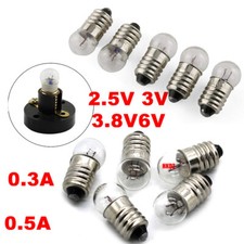 2.5V 3V 3.8V 6V Miniature Lamp Round Globe Light Physics Bulbs Screw Lab Beads