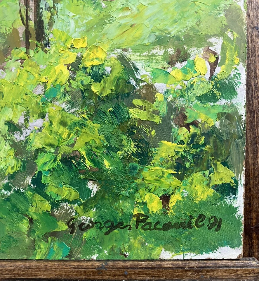 Georges PACOUIL (1903-1997) Catalan Neuilly-Sur-Seine Paysage Vue d'un Village - Photo 2/4